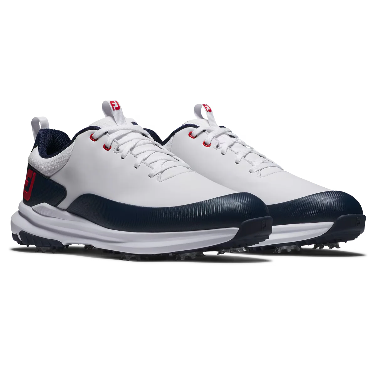 Footjoy Tour Rival Golf Shoes Men's (White Navy Red) - Image 3