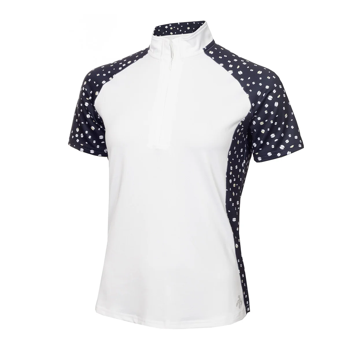Green Lamb Katie Zip Neck Printed Polo Womens - Image 4