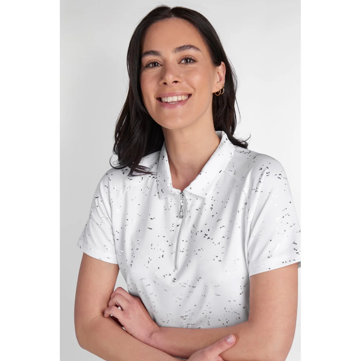 Green Lamb Katlynne Foil Polo Shirt Women's - Image 17