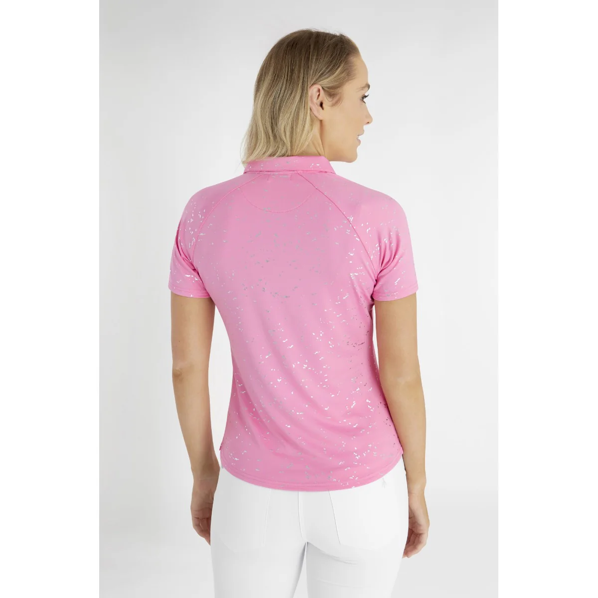 Green Lamb Katlynne Foil Polo Shirt Women's - Image 5