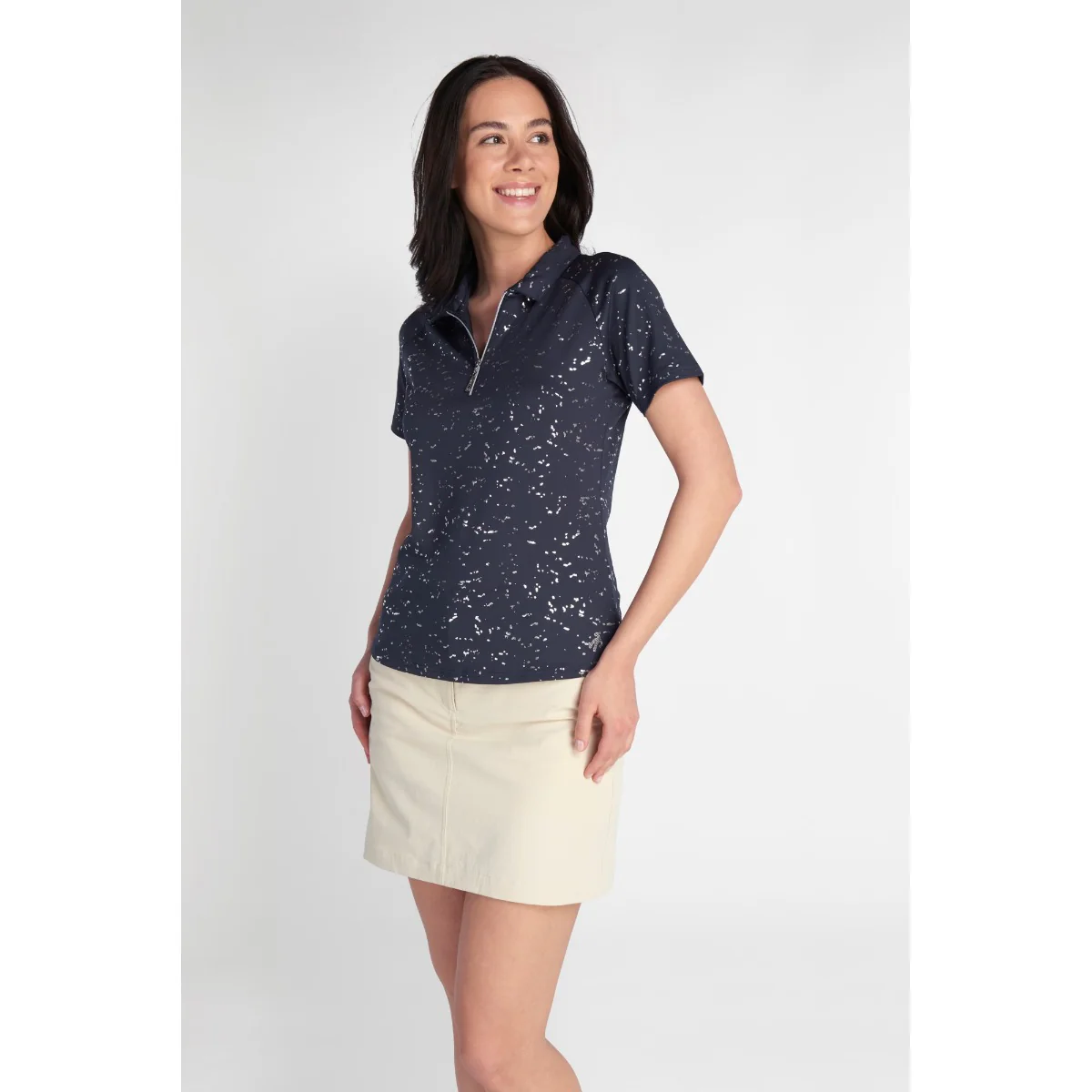 Green Lamb Katlynne Foil Polo Shirt Women's - Image 8