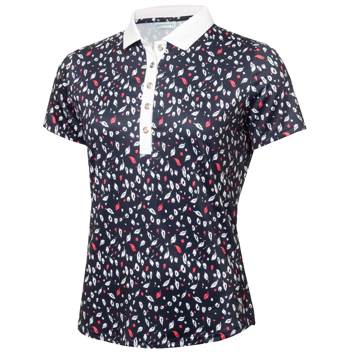 Green Lamb Melaine Print Polo Women's - Image 14