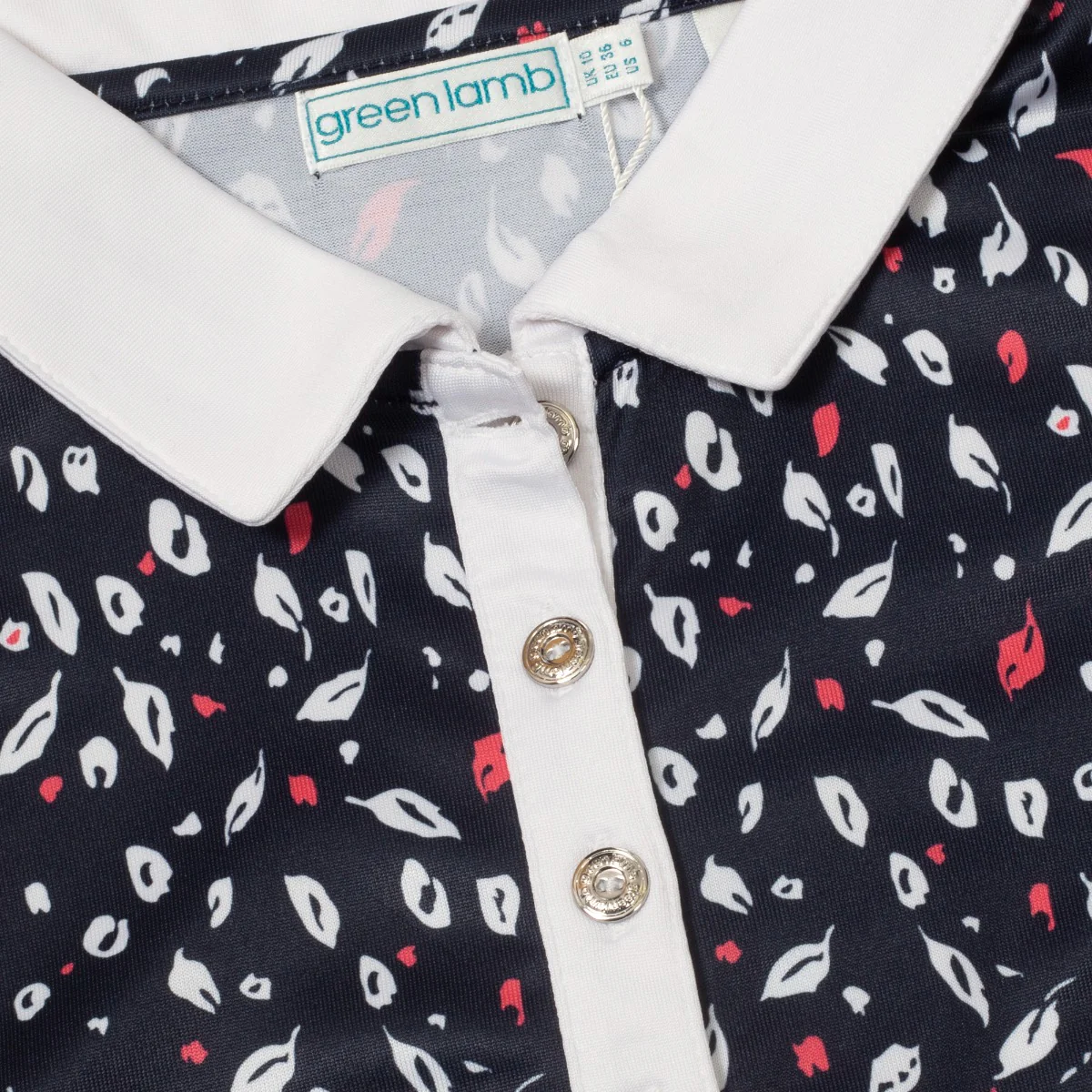 Green Lamb Melaine Print Polo Women's - Image 5