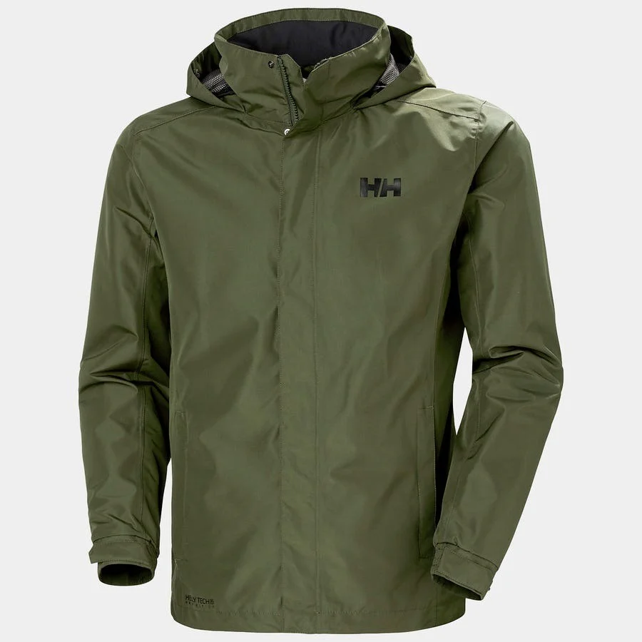 Helly Hansen Dubliner Rain Jacket Men's (Utility Green 431) - Image 4