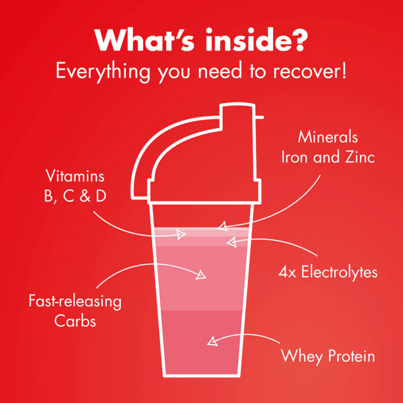 High 5 Recovery Drink Whey Protein 450g (Strawberry Milkshake) - Image 2