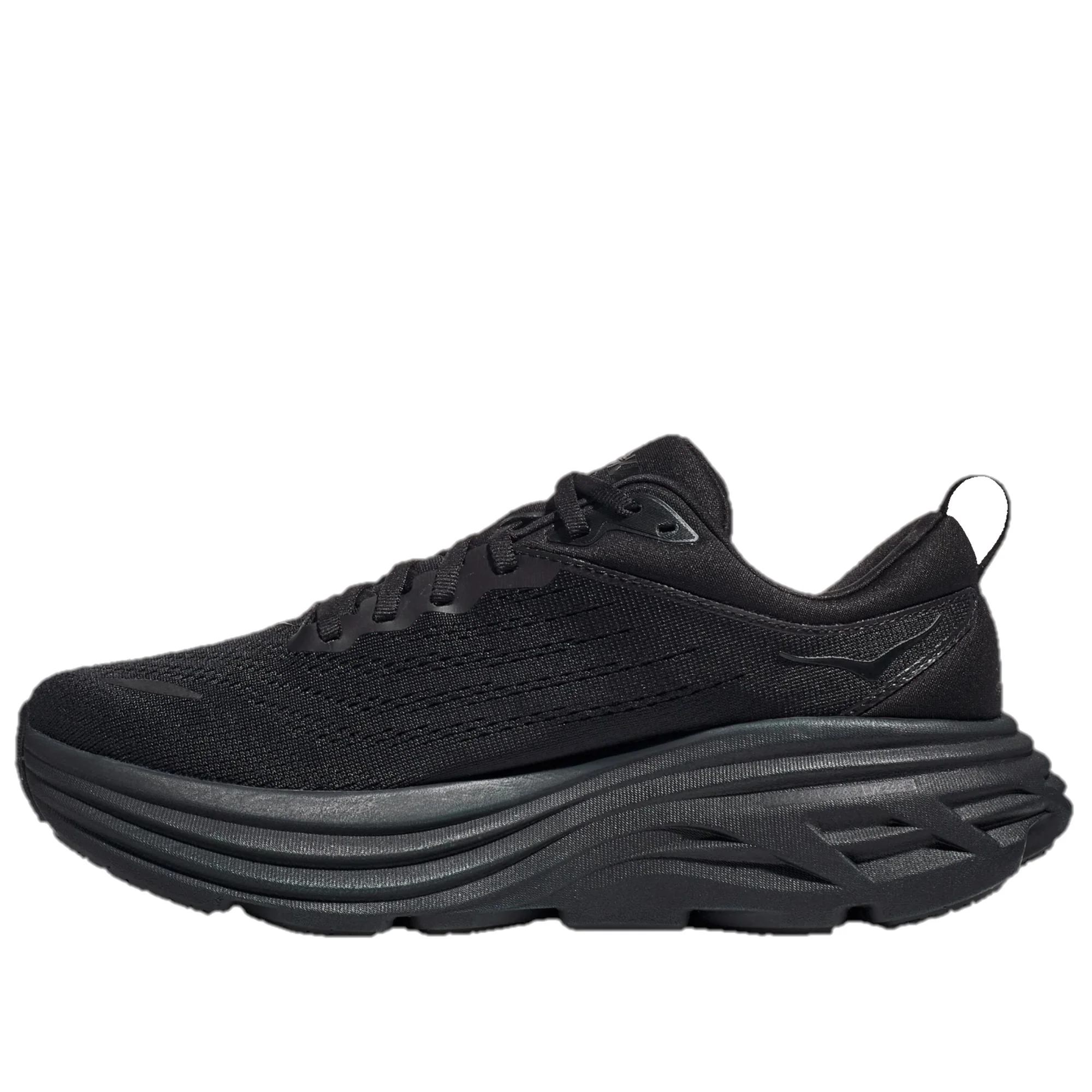 Hoka Bondi 8 Running Shoes Men's (Black) - Image 3