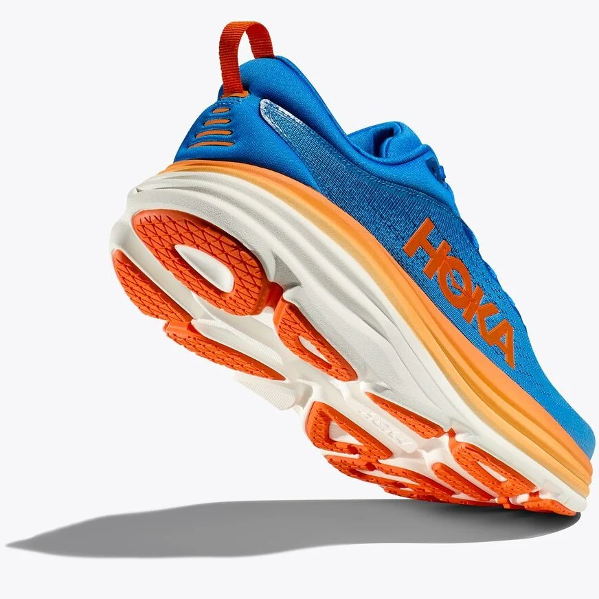 Hoka Bondi 8 Running Shoes Men's (Coastal Sky Orange) - Image 2