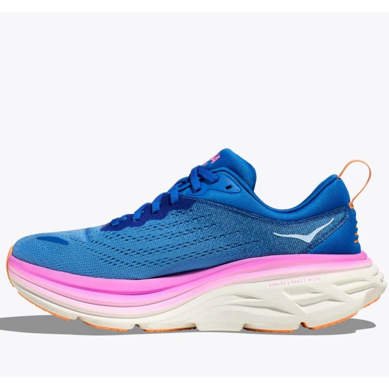 Hoka Bondi 8 Running Shoes Women's Wide (Coastal Sky All Aboard) - Image 3