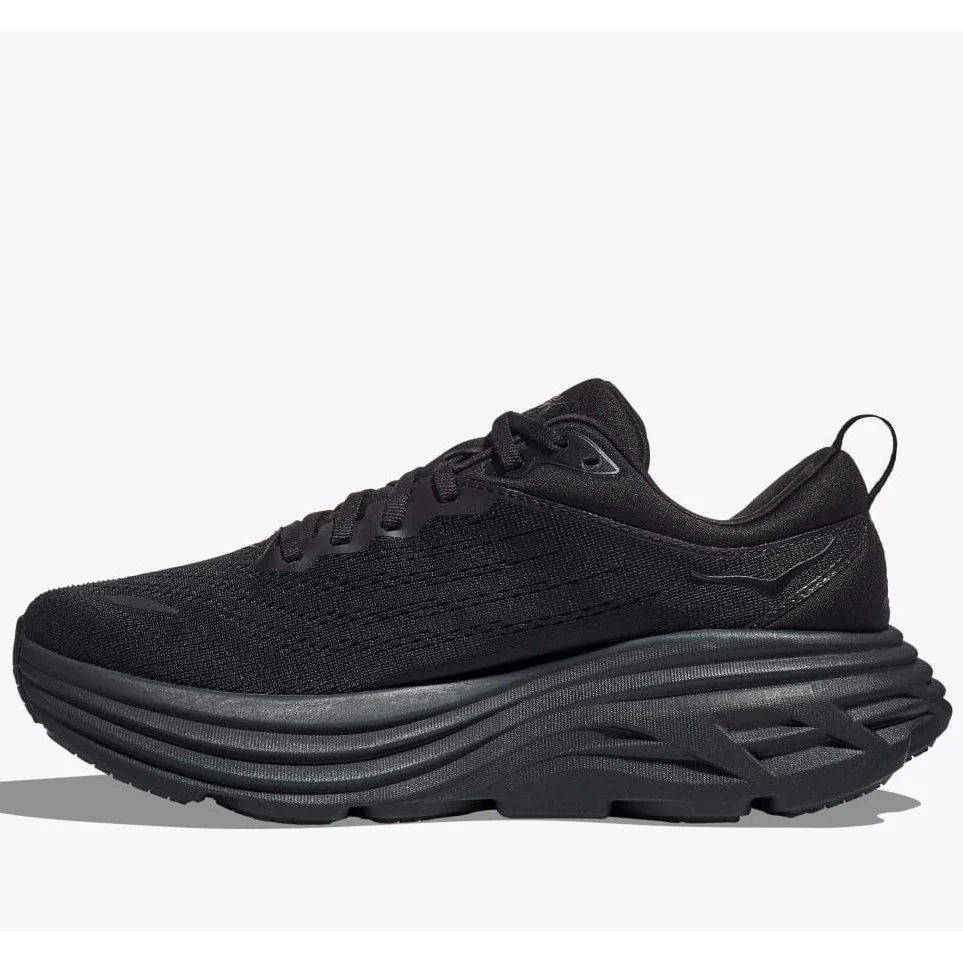 Hoka Bondi 8 Running Shoes Extra Wide Men's (Black) - Image 3