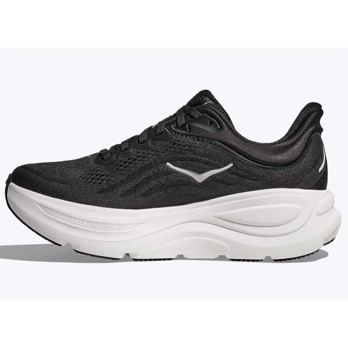 Hoka Bondi 9 Running Shoes Women's Wide Fit (Black White BWHT) - Image 3