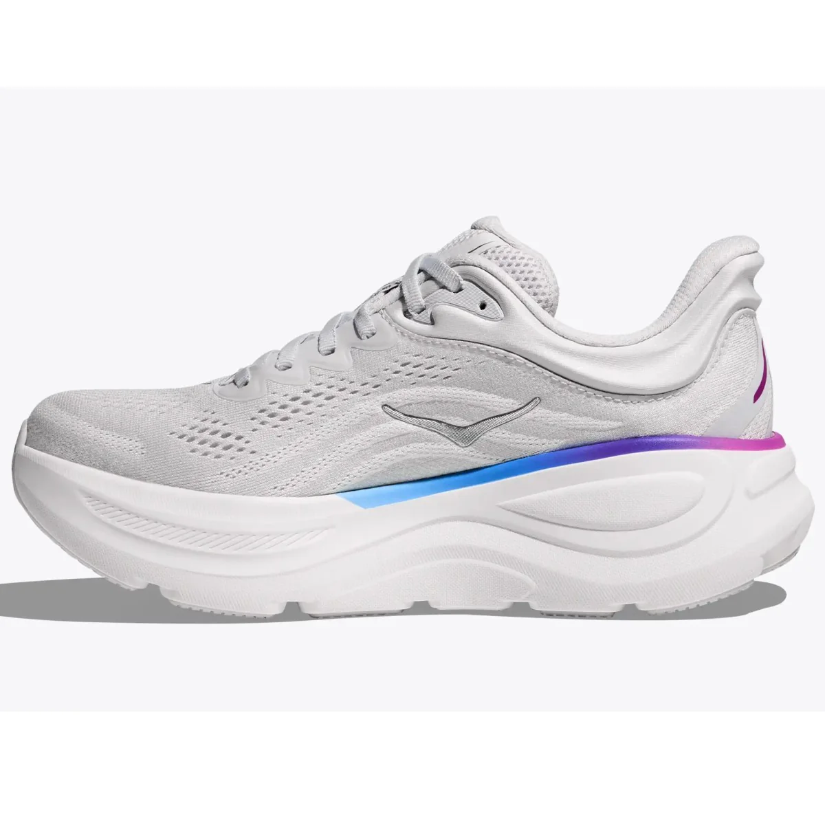 Hoka Bondi 9 Running Shoes Women's Wide (Cosmic Grey White CYWH) - Image 3