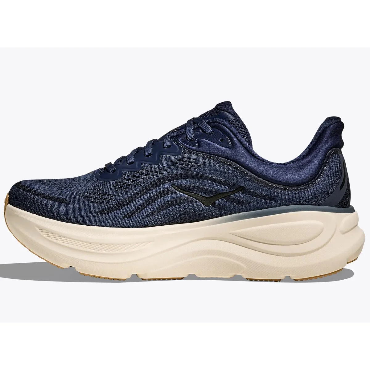 Hoka Bondi 9 Running Shoes Men's Wide (Midnight Navy MVR) - Image 3