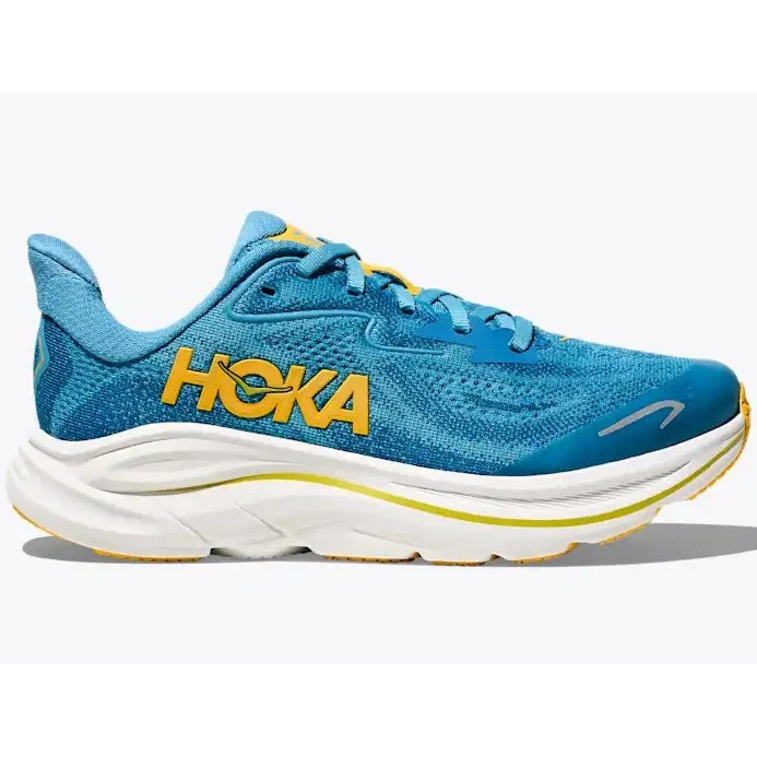 Hoka Clifton 10 Running Shoes Kid's (Alpine Blue Foggy Night)