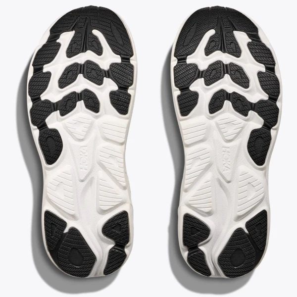 Hoka Clifton 10 Running Shoes Women's (Black White BWHT) - Image 2