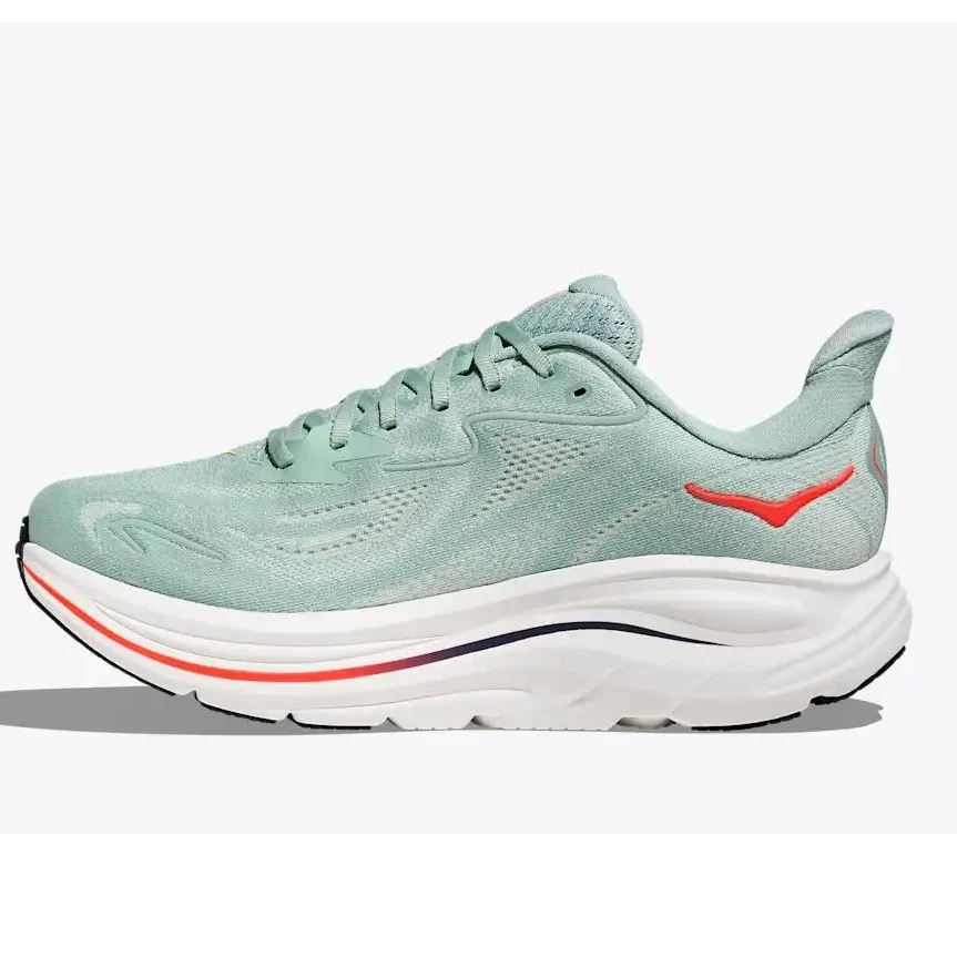 Hoka Clifton 10 Running Shoes Men's UK13.5 (Sage Neon) - Image 3