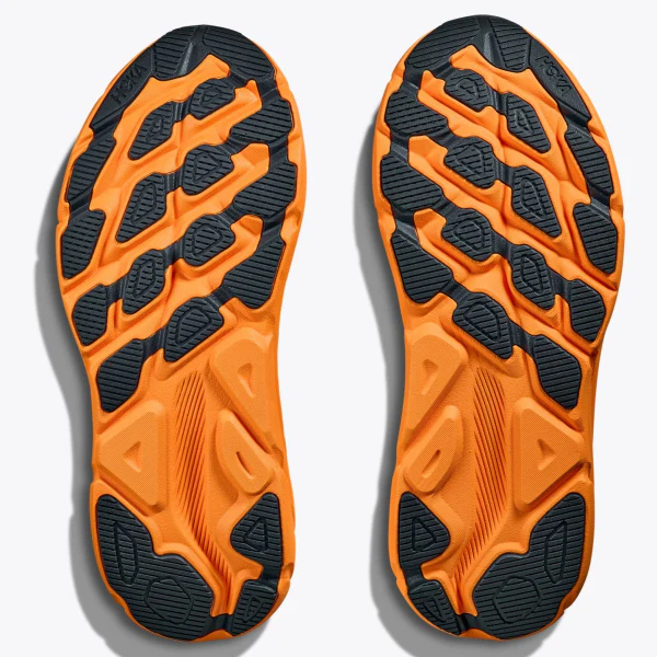 Hoka Clifton 9 Gore Tex Running Shoes Men's (Stormy Skies Orange) - Image 2