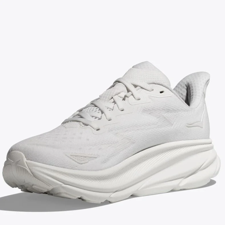 Hoka Clifton 9 Running Shoes Women's (White) - Image 3