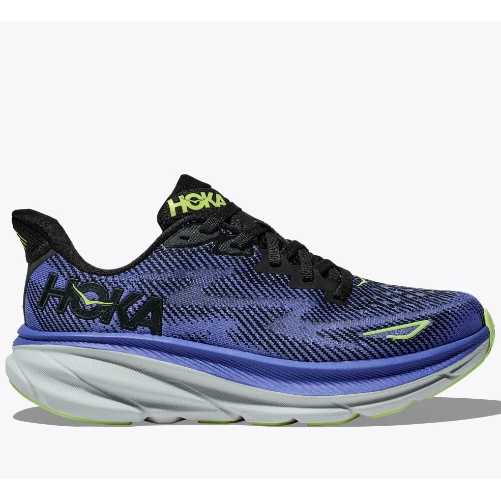 Hoka Clifton 9 Running Shoes Women's (Black Stellar Blue)