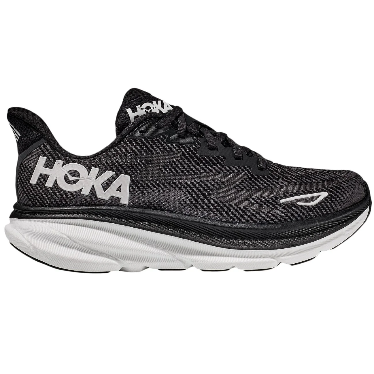 Hoka Clifton 9 Running Shoes Women's Wide UK14.5 (Black White) - Image 5