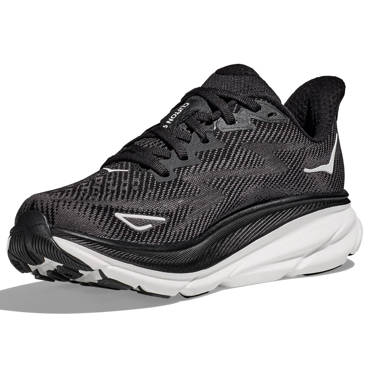 Hoka Clifton 9 Running Shoes Women's Wide UK14.5 (Black White) - Image 6