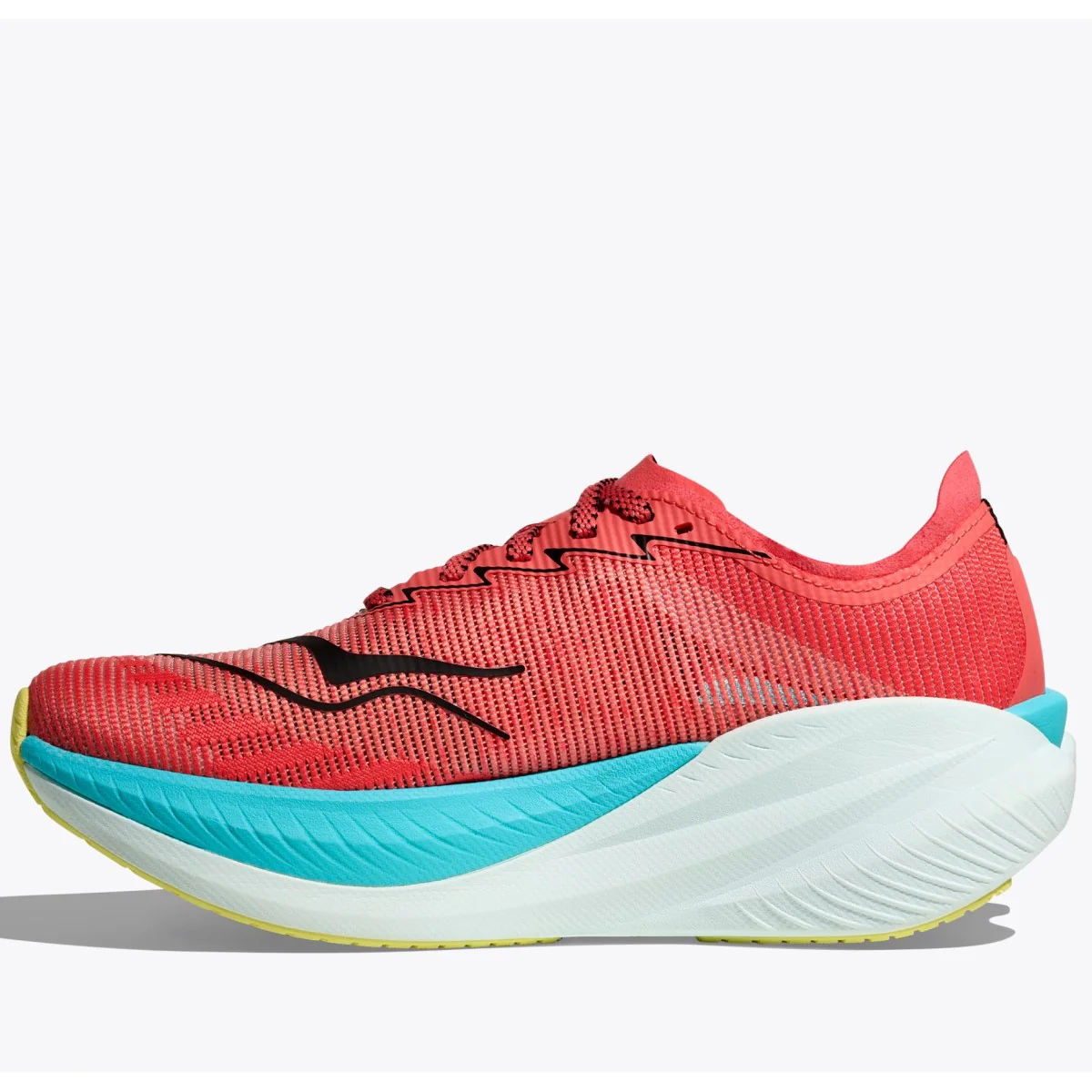 Hoka Mach X 2 Running Shoes Men's (Graperuit Electric Coral GRFT) - Image 3