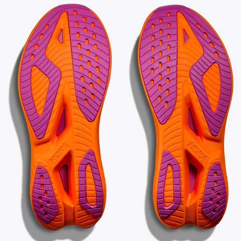 Hoka Mach X 2 Running Shoes Men's (Black Electric Orange) - Image 2