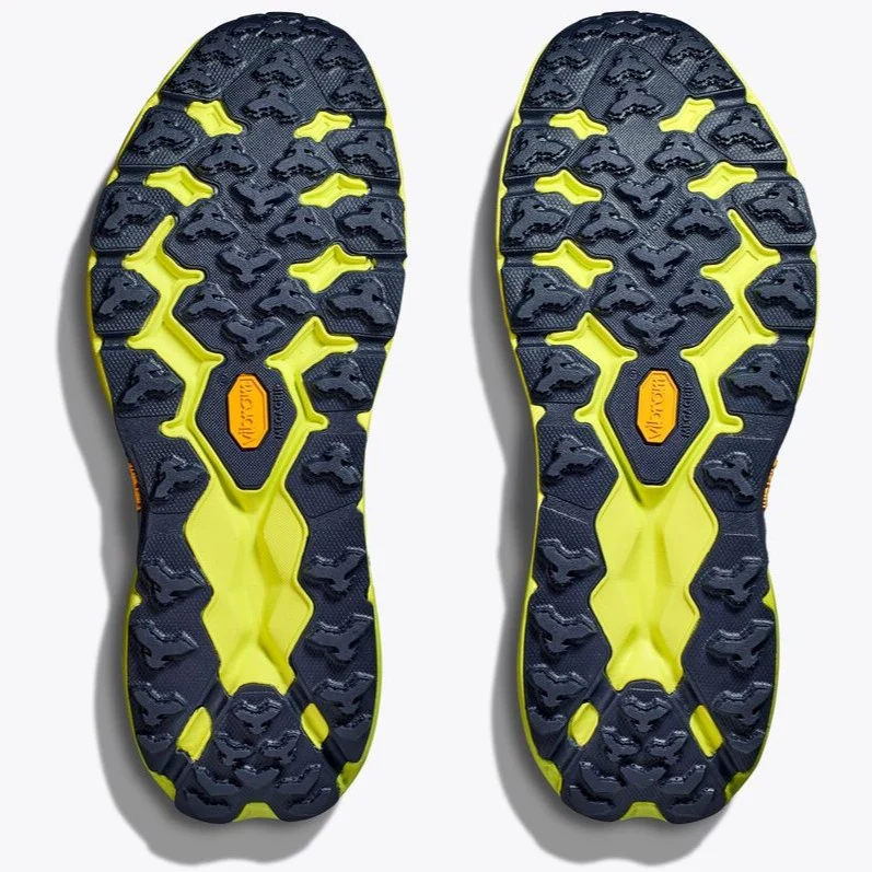 Hoka Speedgoat 5 Trail Shoes Men's (Stone Blue Dark Citron) - Image 2