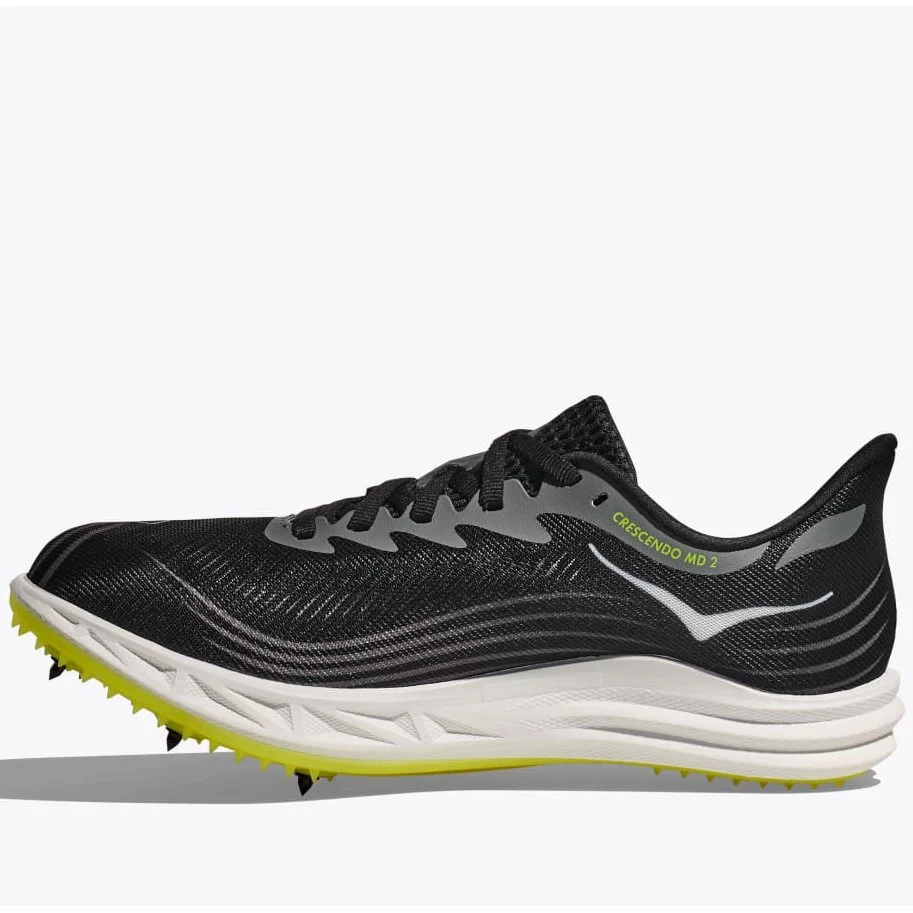 Hoka Crescendo MD 2 Running Spikes Unisex (Black White) - Image 3