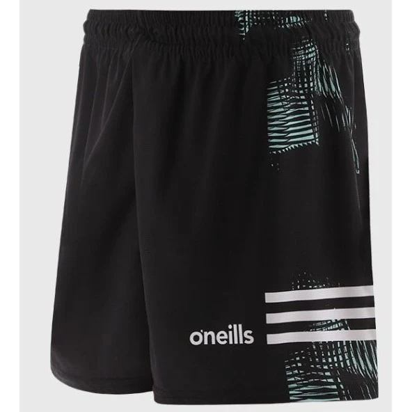 O'Neills Limerick GAA Away Shorts Men's (Black White Mint) - Image 3