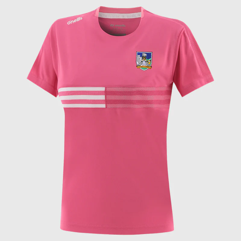 O'Neill's Limerick GAA Nepal 060 T-Shirt Girl's (Shocking Pink)