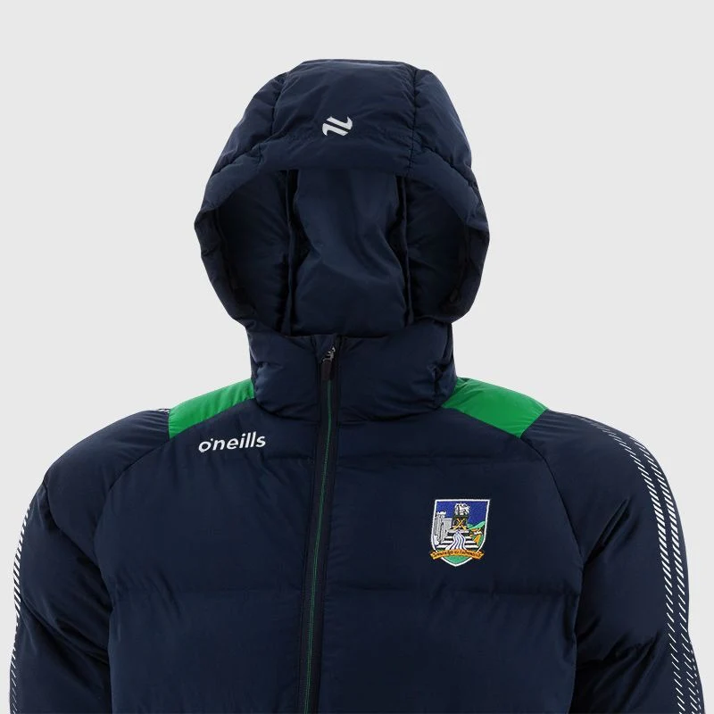 O'Neills Limerick GAA Dynamo Hooded Padded Jacket 72 Men's (Marine) - Image 2