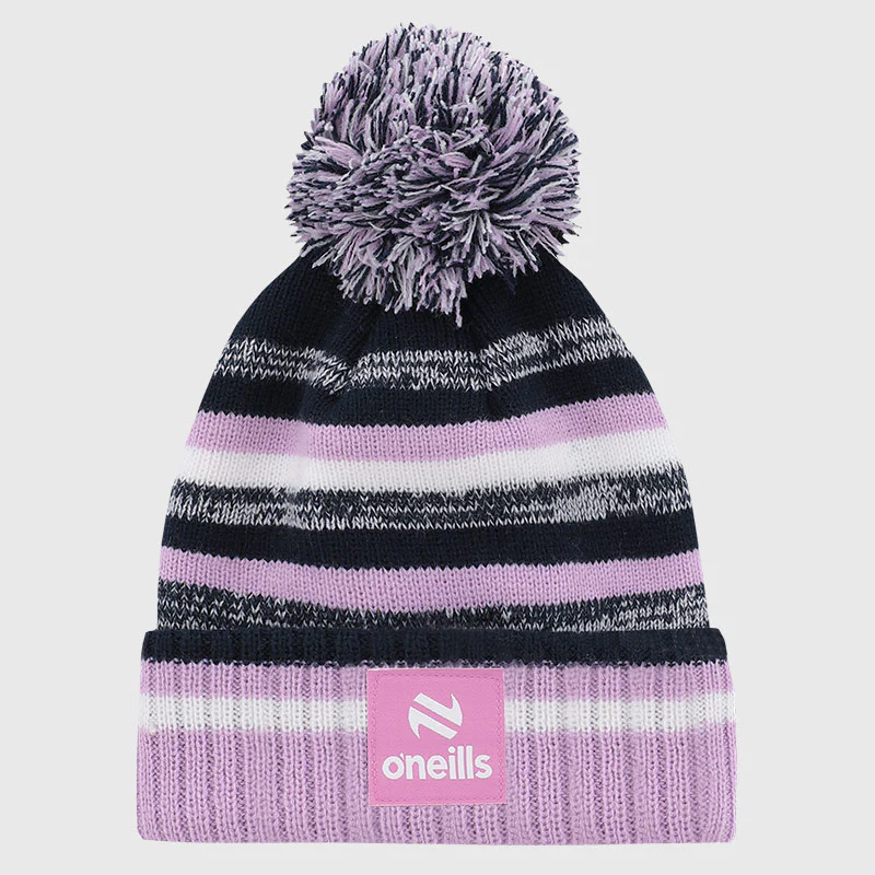 O'Neills Limerick GAA Hydra Bobble Hat Girl's (Marine Pink White) - Image 2