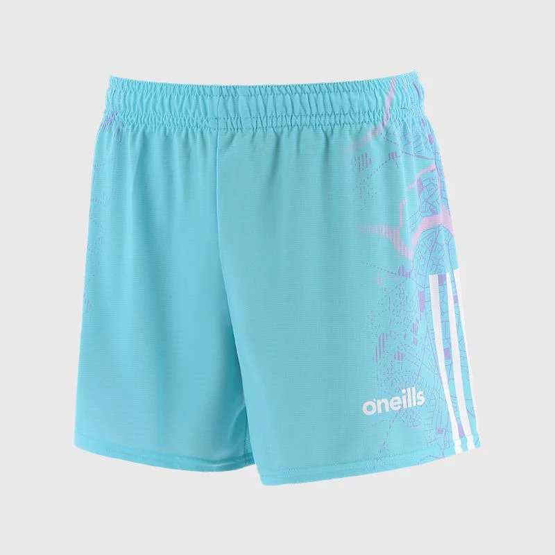 O'Neills Limerick GAA Goalkeeper Shorts 2025 Men's (White Lilac Sky) - Image 2