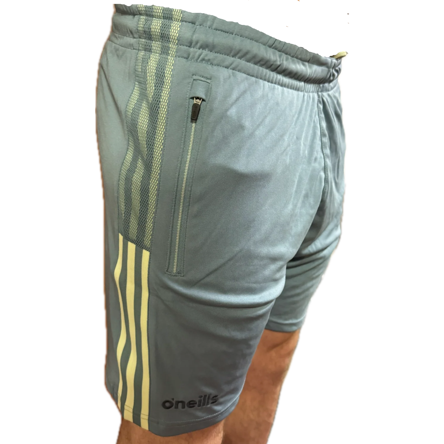 O'Neills Limerick GAA Nepal 049 Poly Shorts Kid's (Blue Beige Marine) - Image 3