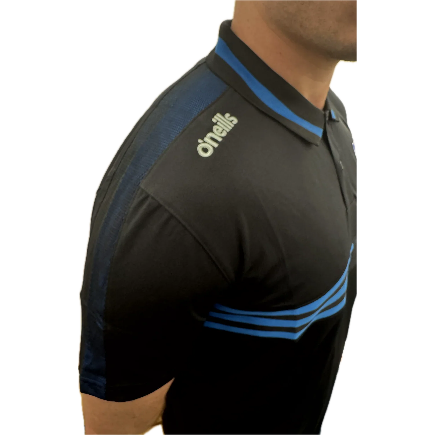 O'Neills Limerick GAA Nepal 061 Polo Shirt Men's (Black) - Image 3