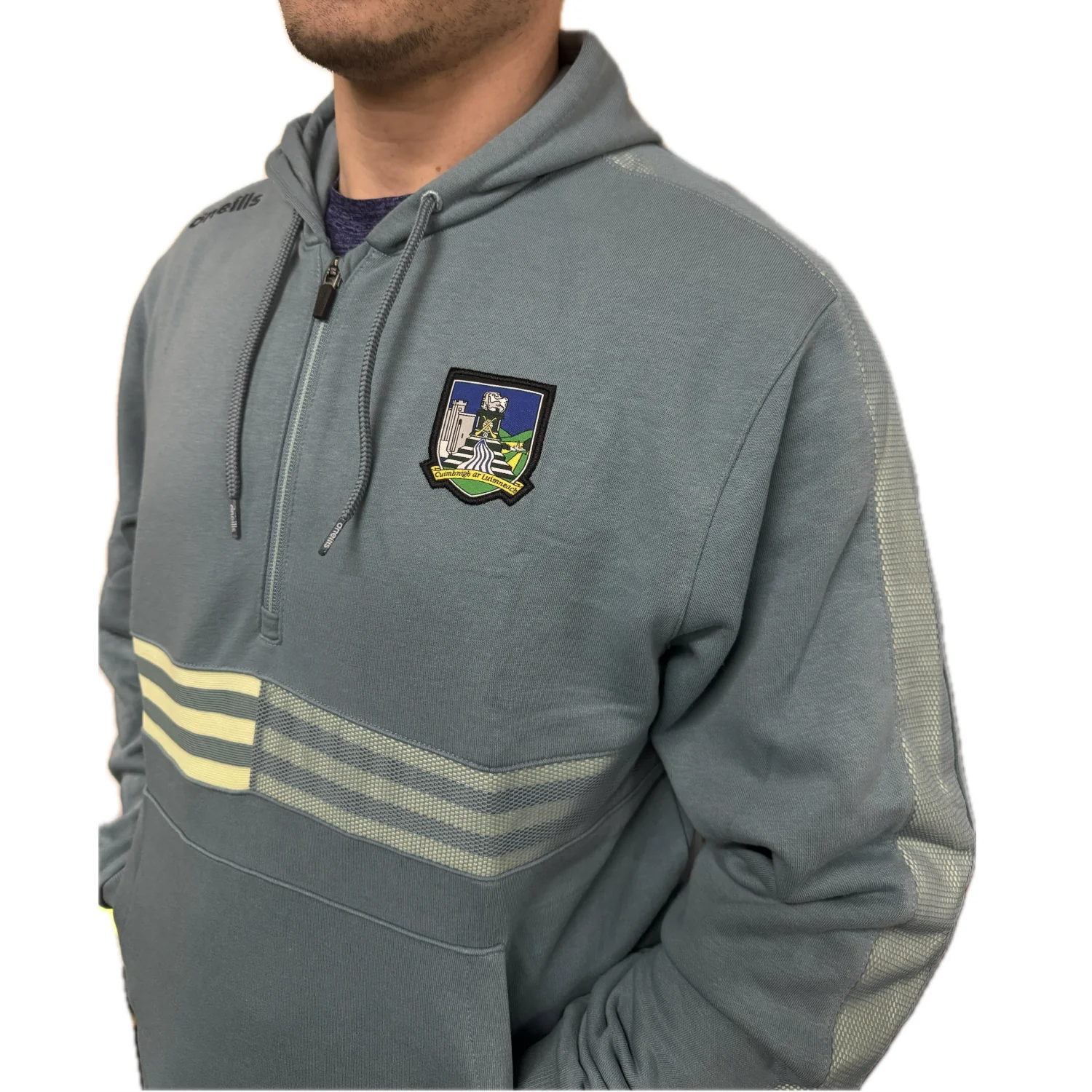 O'Neill's Limerick GAA Nepal 100 Fleece Hoodie (Teal Green) - Image 2