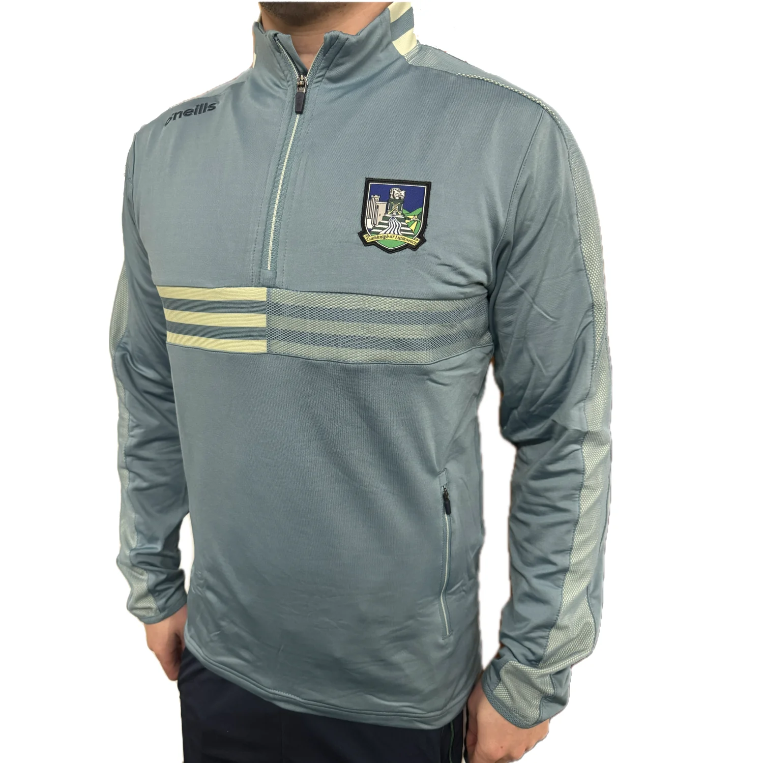 O'Neill's Limerick GAA Nepal 184 Half Zip Top Kid's (Teal Green) - Image 3