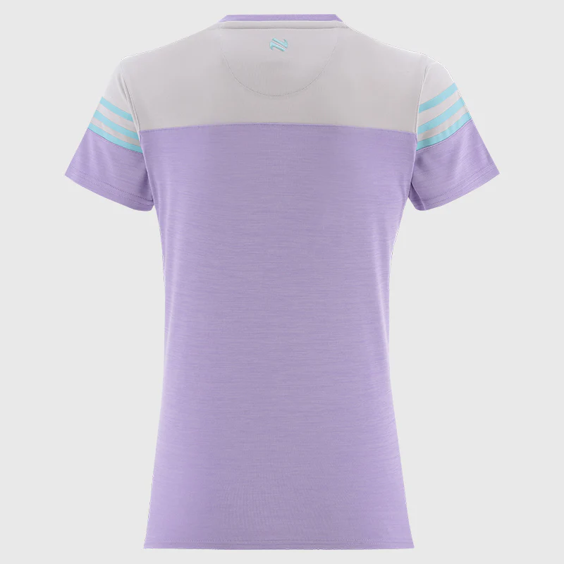 O'Neills Limerick GAA Sedona 060 T-Shirt Girls (Purple White Green) - Image 2