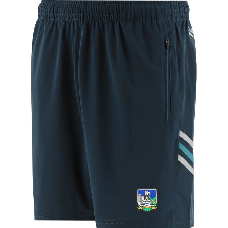 O'Neills Limerick GAA Weston 049 Poly Shorts (Navy)