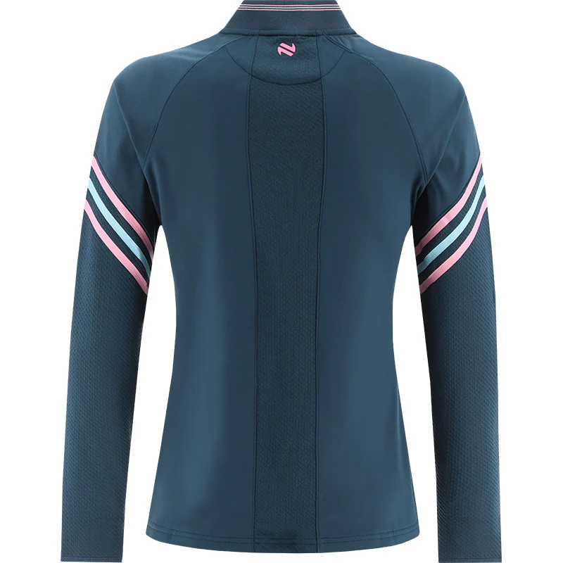 O'Neills Limerick GAA Weston 184 Half Zip Top Girls (Teal Cotton Candy) - Image 2