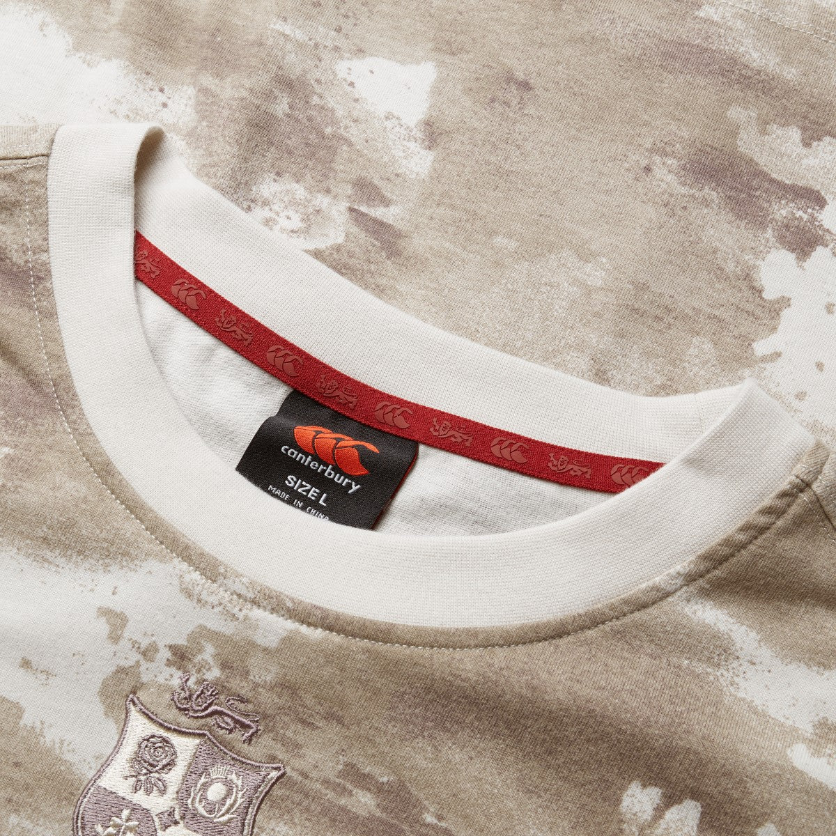 Canterbury Lions Camo Rugby T-Shirt Men's (Brown BT2) - Image 3
