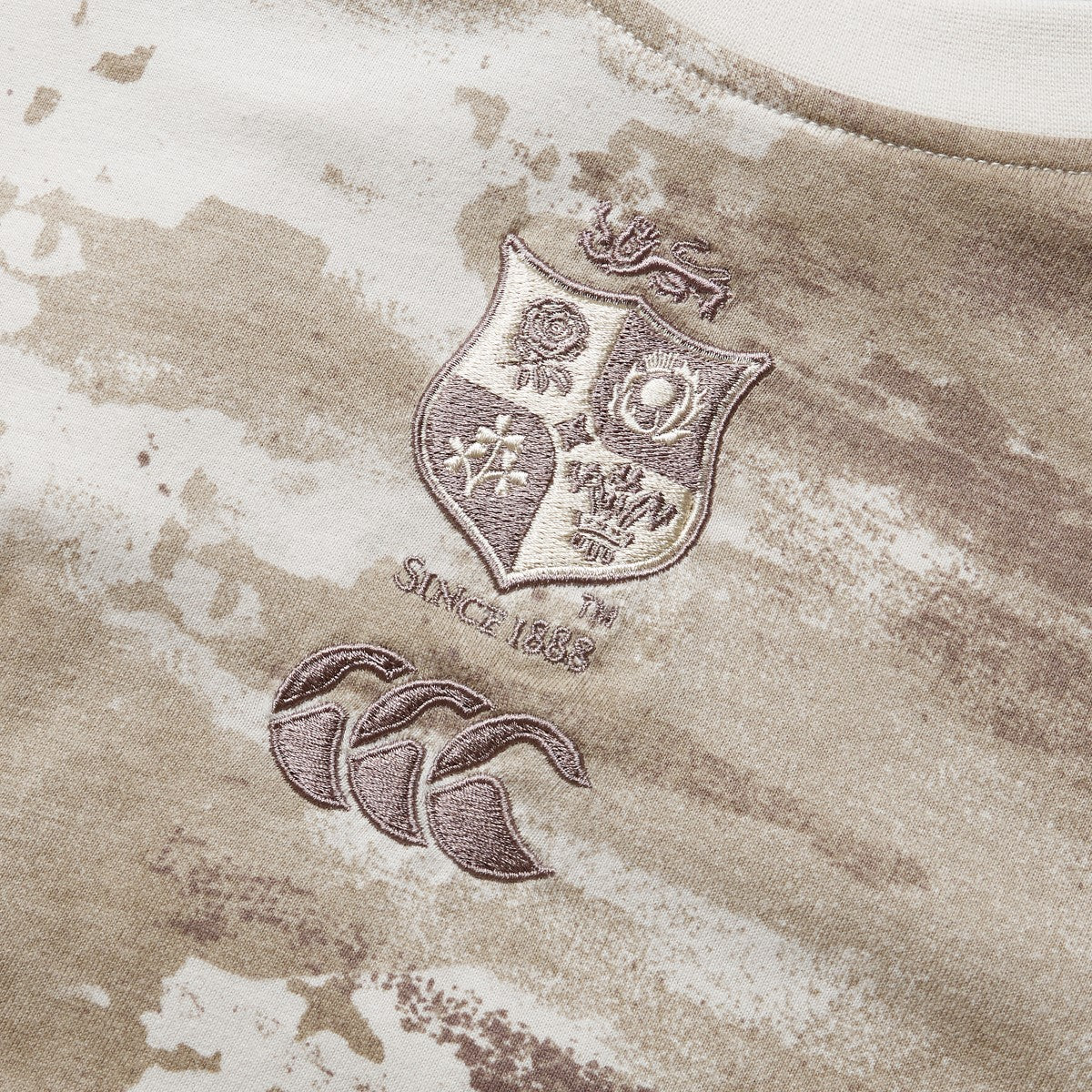 Canterbury Lions Camo Rugby T-Shirt Men's (Brown BT2) - Image 4