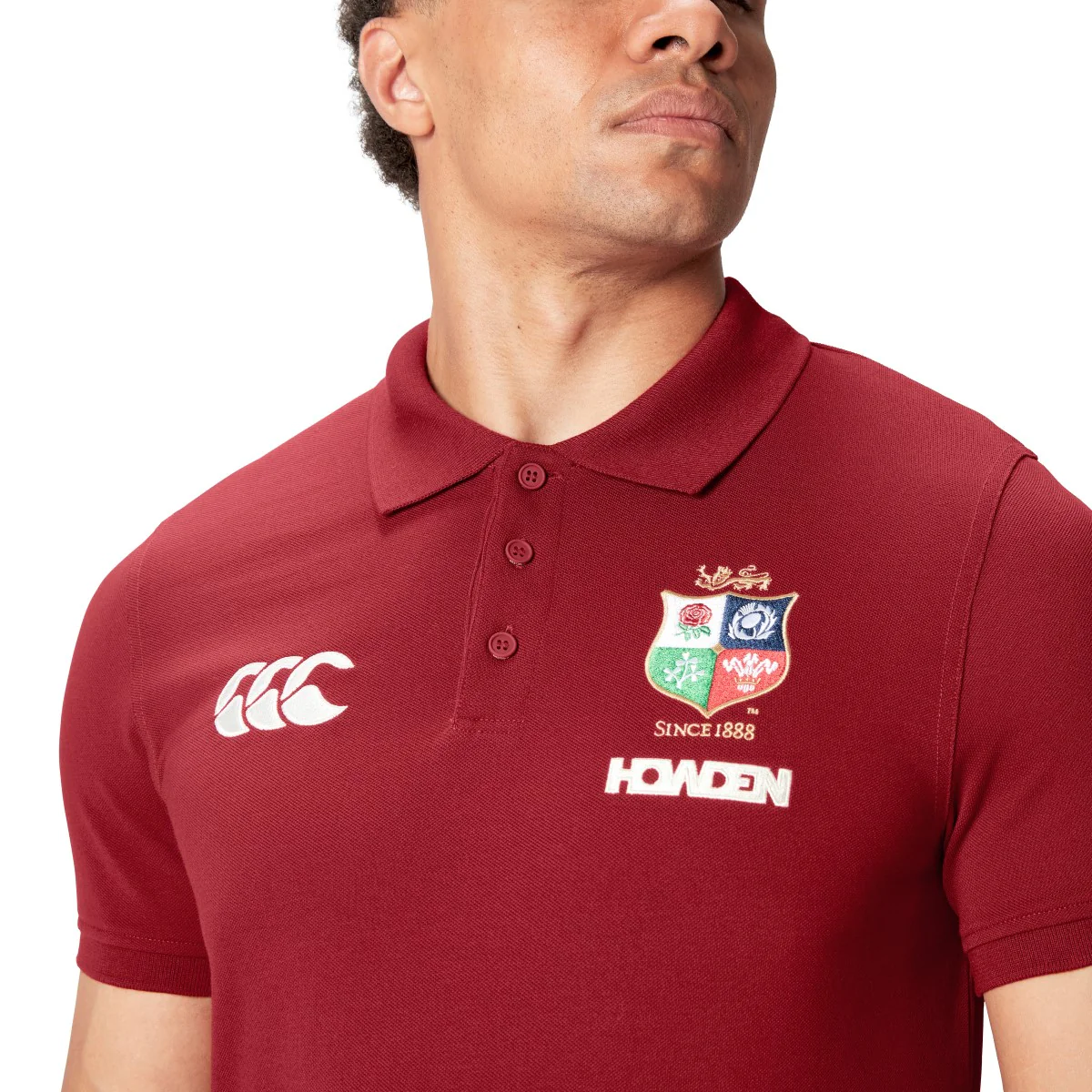 Canterbury Lions Pique Polo Shirt Men's (Red AAY) - Image 2