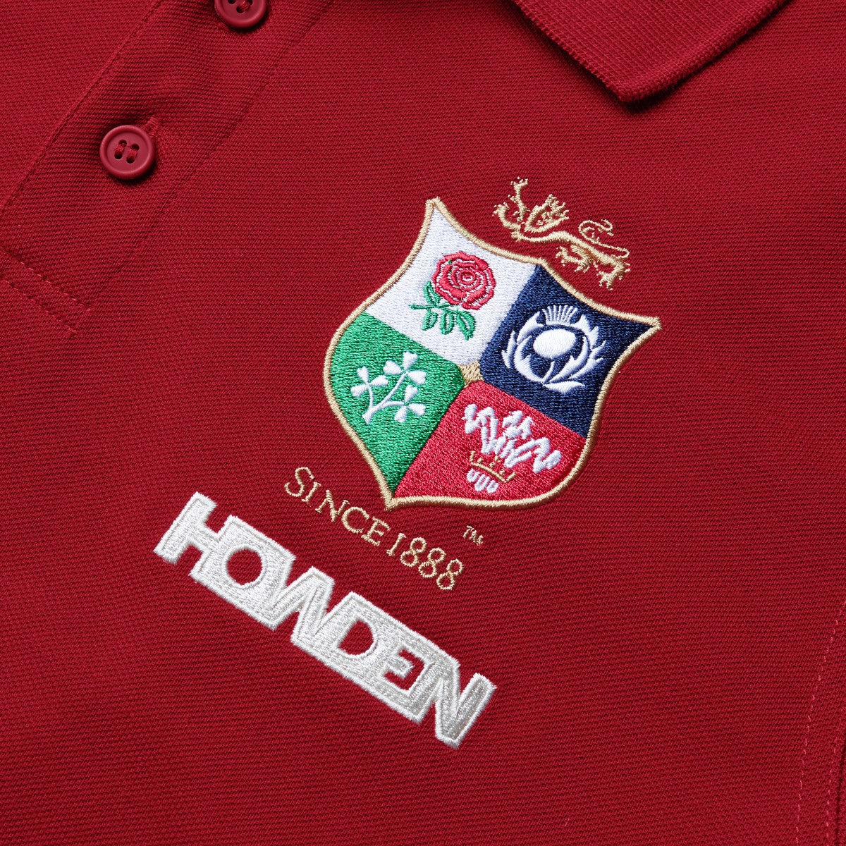 Canterbury Lions Pique Polo Shirt Men's (Red AAY) - Image 3