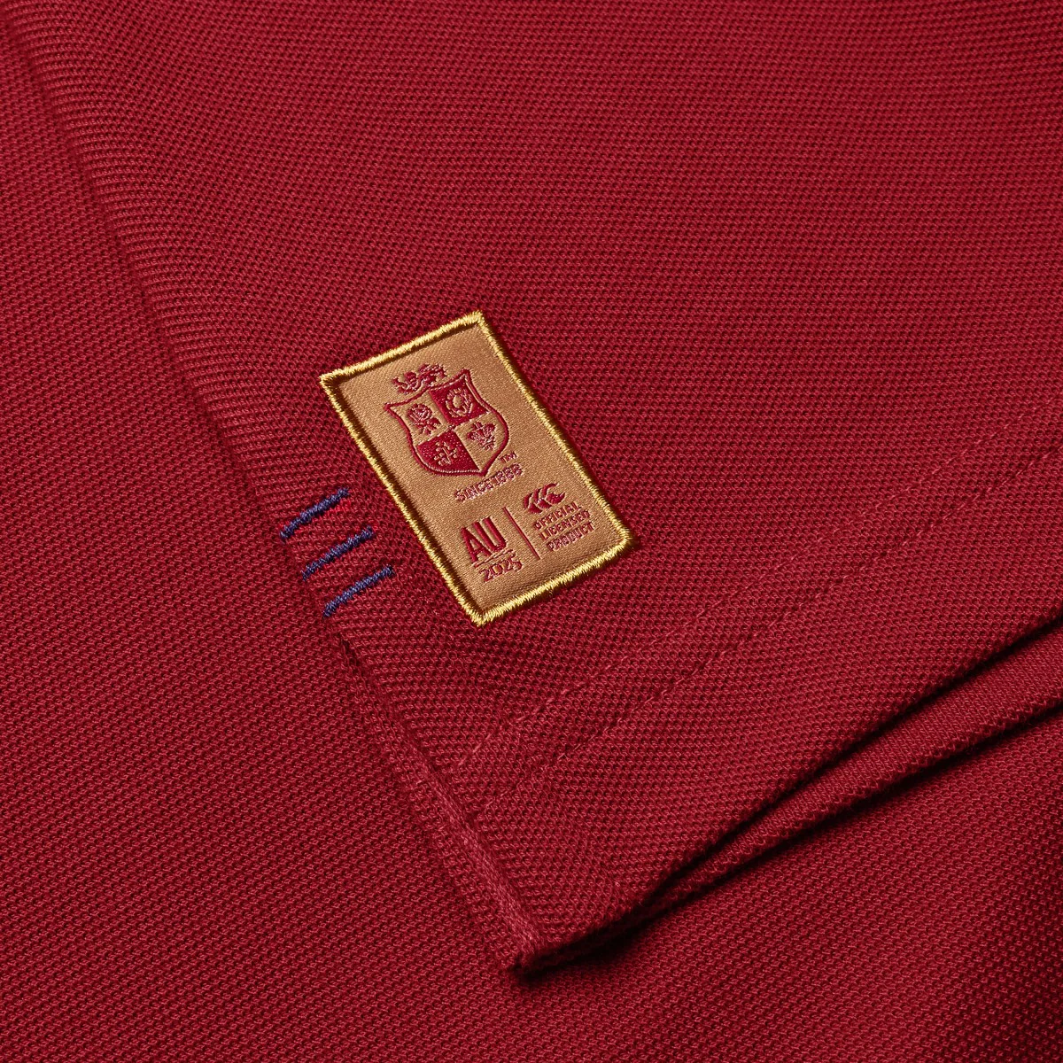 Canterbury Lions Pique Polo Shirt Men's (Red AAY) - Image 5