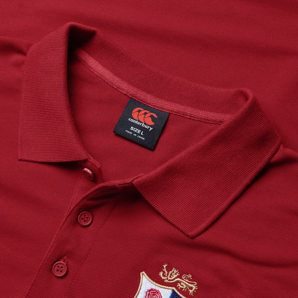Canterbury Lions Pique Polo Shirt Men's (Red AAY) - Image 6