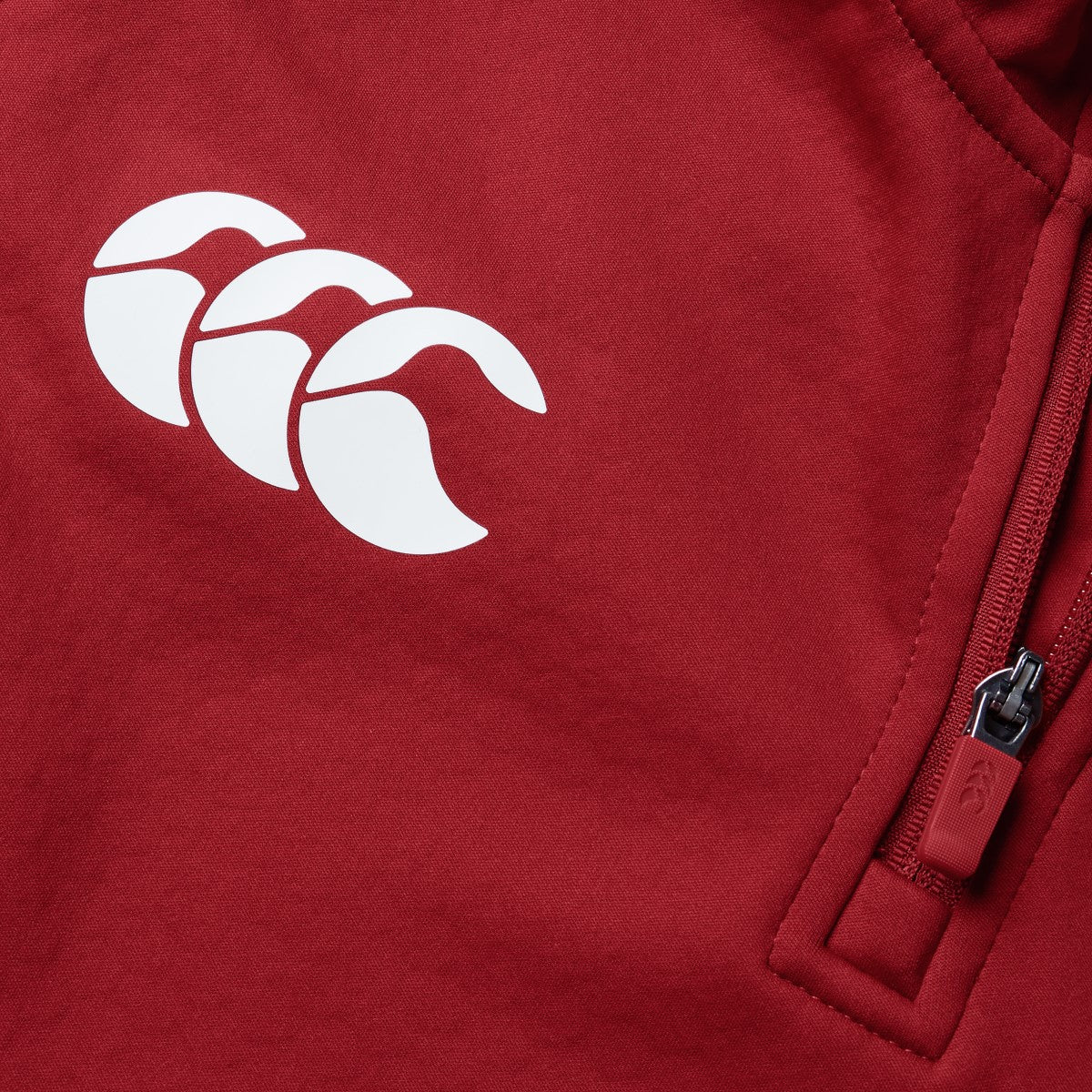 Canterbury Lions Quarter Zip Fleece Men's Red - Image 3