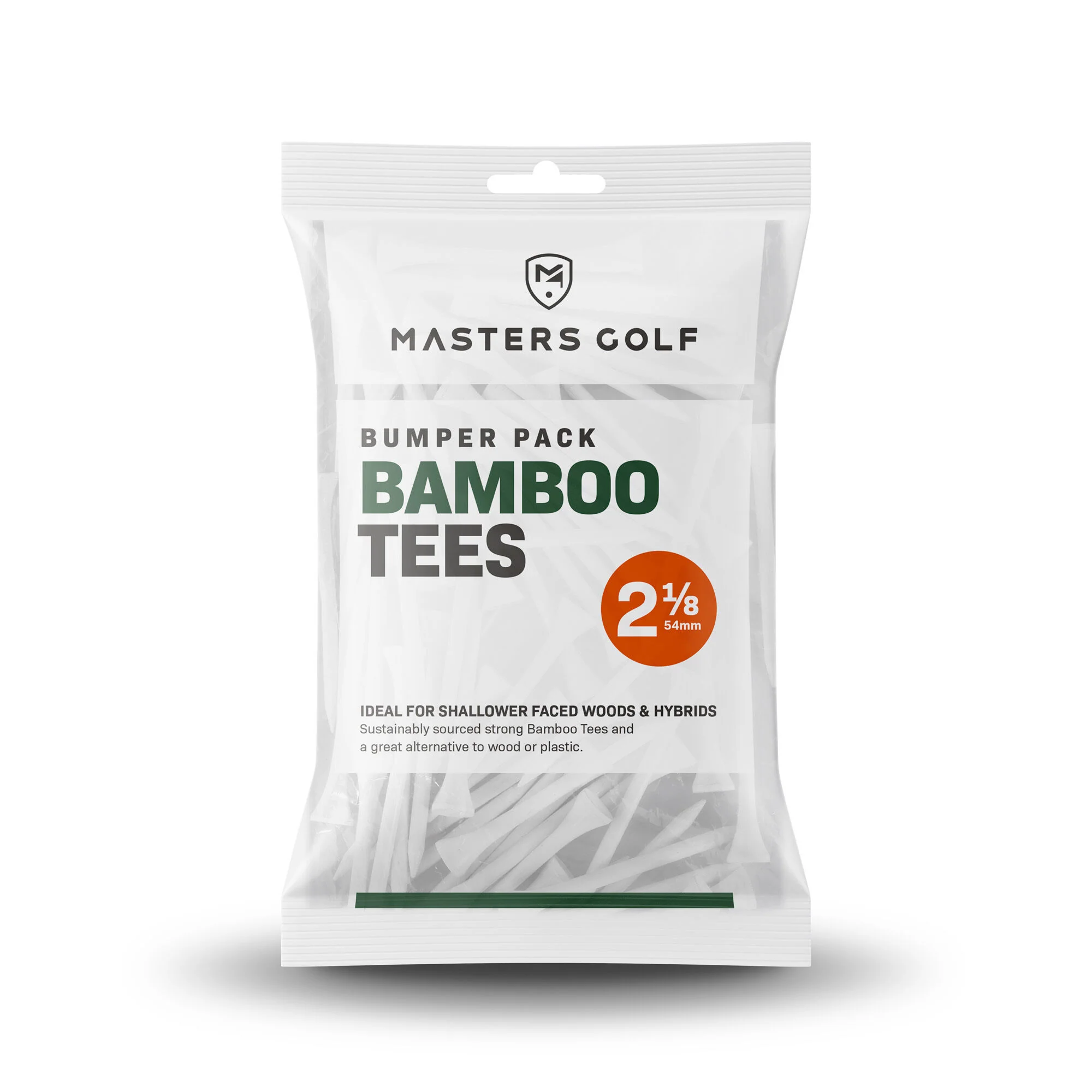 Masters Bamboo Golf Tees 2 1/8" (Bumper Pack)