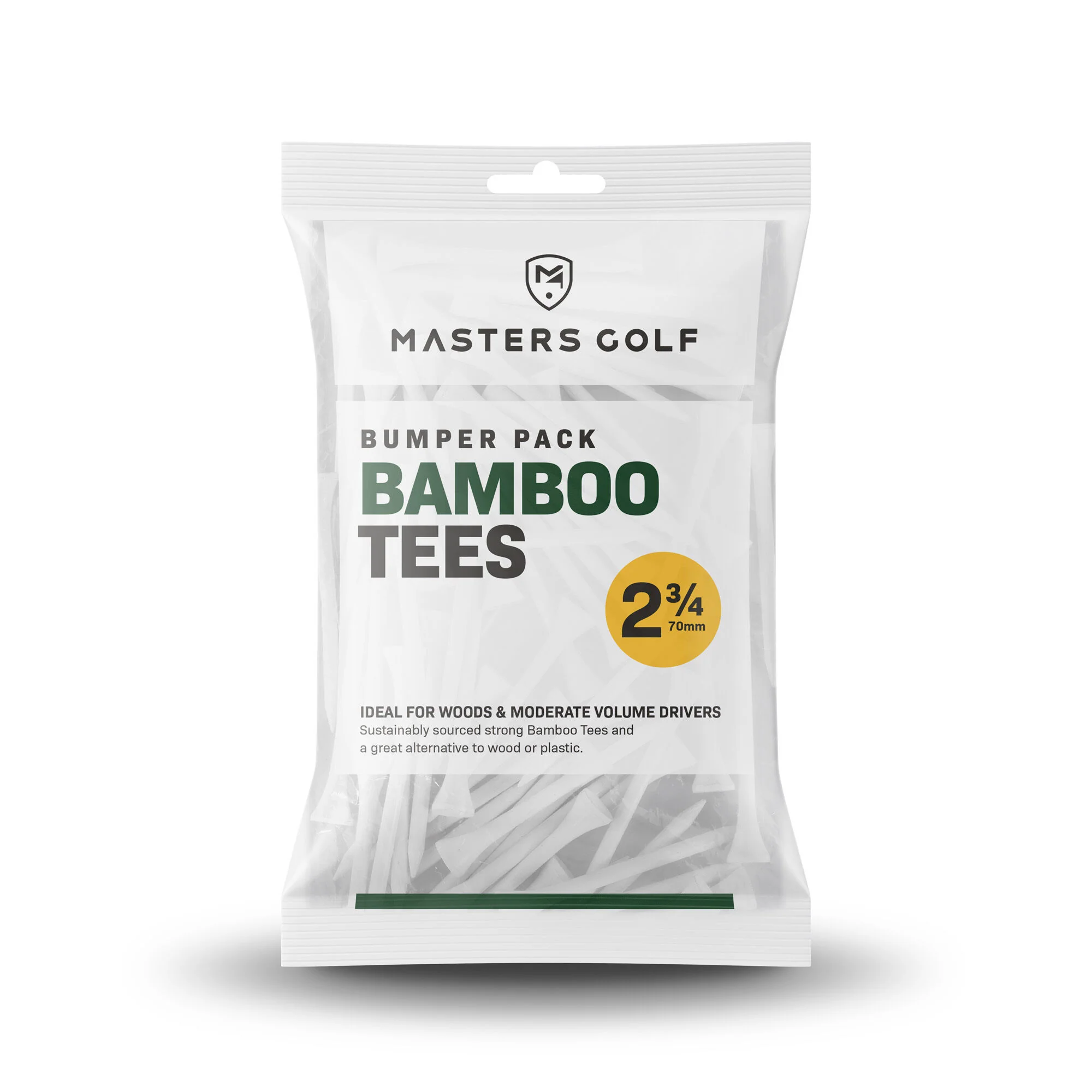 Masters Bamboo Golf Tees 2 3/4" (Bumper Pack)