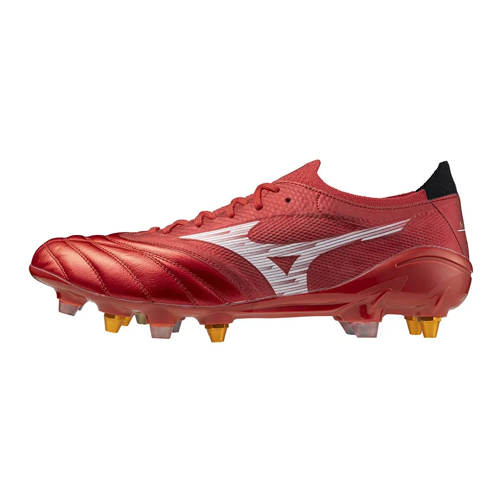 Mizuno Morelia Neo IV Elite Mix Rugby Boots Men's (Red White) - Image 2